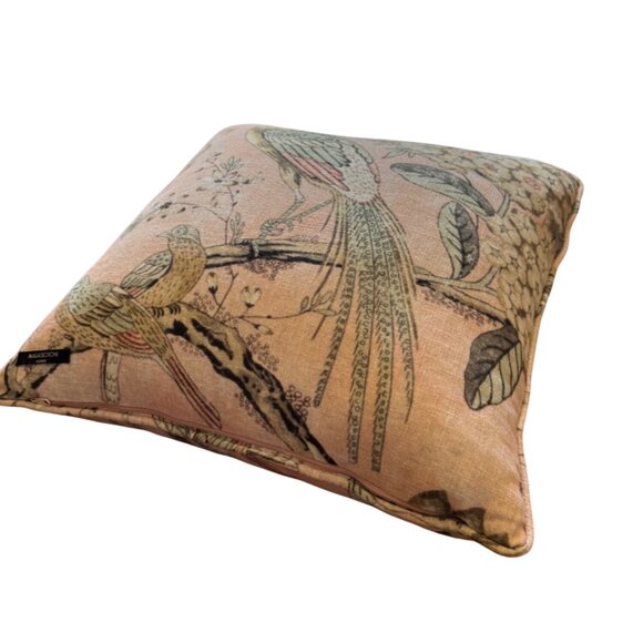 PEACOCK THROW PILLOW by MAGASCHONI HOME Brand New Floral Decor - Picture 2 of 7